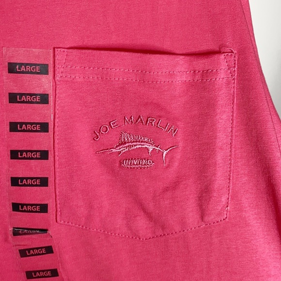 Joe Marlin unwind Crewneck embroidered pocket tee size L - Picture 6 of 7